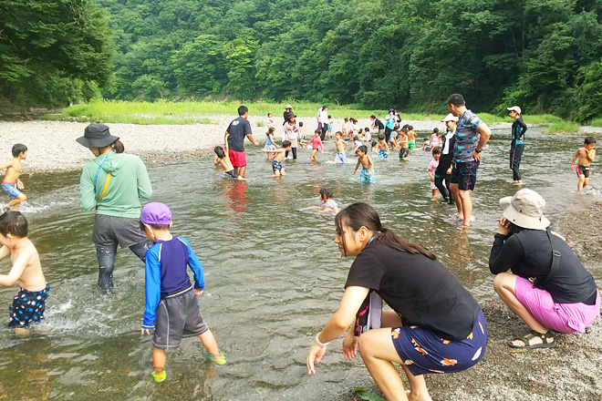 プライベートリバーで思いっきり川遊び！